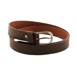 Ceinture cuir chocolat 30mm