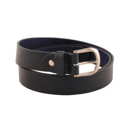 Ceinture femme en cuir navy 30mm