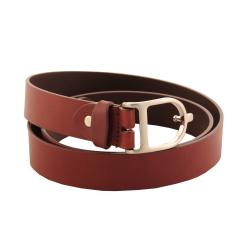 Ceinture cuir femme prune