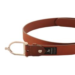 Ceinture femme cognac 30 mm