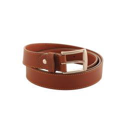 Ceinture cuir surpiquée 