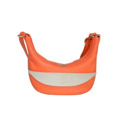 Sac cuir orange et argent - Frandi