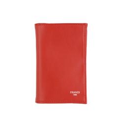 Portefeuille femme compact-Rouge