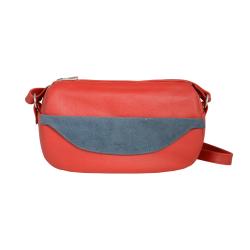 Sac Frandi rouge et pétrole- sac femme