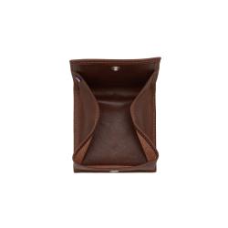 Porte monnaie cuir cognac -5132  Frandi