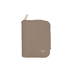 Portefeuille Frandi en cuir taupe