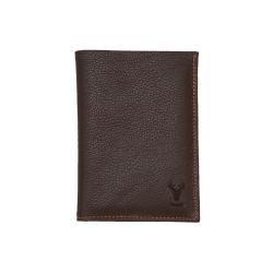 Portefeuille marron en cuir grainé - Frandi