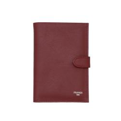Portefeuille femme bordeaux avec patte - Frandi