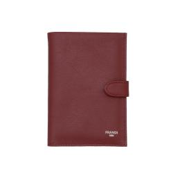 portefeuille femme cuir bordeaux - ouvert