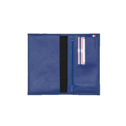 Portefeuille chéquie bleu lapiz