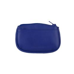 Frandi porte monnaie luxe en cuir bleu 