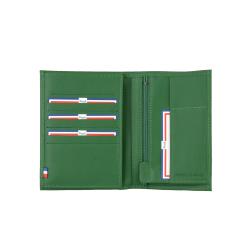 Portefeuille luxe en cuir vert - FRANDI