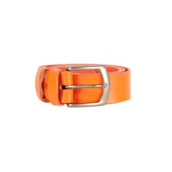 Ceinture en cuir orange