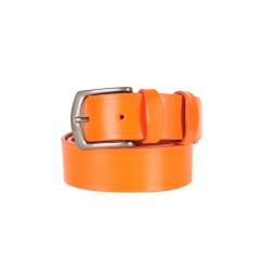 Ceinture en cuir orange