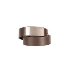 Ceinture homme en cuir marron avec boucle sport
