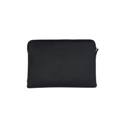 Pochette ordinateur en cuir noir, Qualité artisanale