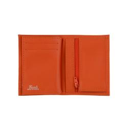 Portefeuille luxe RFID en cuir - Portefeuille orange