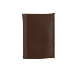 Portefeuille marron personnalisable en cuir - Frandi