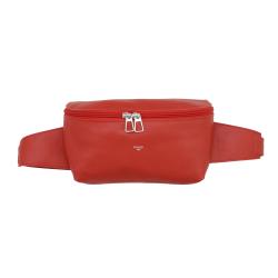 Sac banane rouge en cuir - Frandi