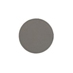 Set de 6 sous verres en cuir gris
