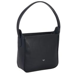 Sac épaule en cuir marine
