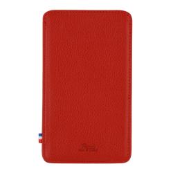 Etui Galaxy A56 en cuir rouge - Etui made in France Frandi