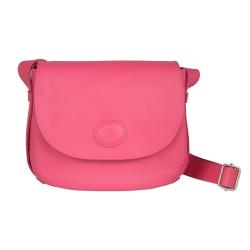 Frandi sac Fanny en cuir fushia - Made in France