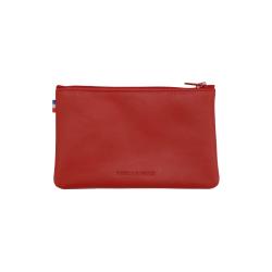 Mini pochette cuir-Rouge