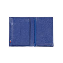 Portefeuille grainé en cuir 
