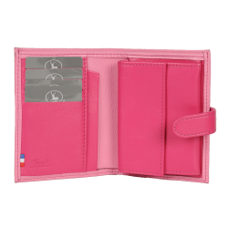 Porte monnaie rose et fushia - face