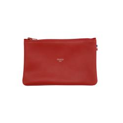 Mini pochette cuir-Rouge