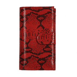 compagnon cuir femme python - de face