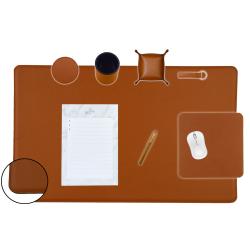 Sous main bureau, accessoire de bureau en cuir, sous-main pour aménager  votre espace de travail