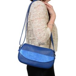 Sac Frandi bleu lapiz et bleu électrique - Sac artisanal en France