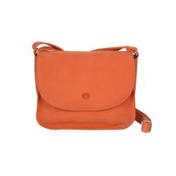 Sac cuir femme bandoulière orange 96189