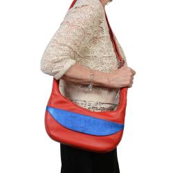 Sac Francine bleu et rouge