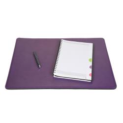 Sous main violet en cuir - sous main bureau