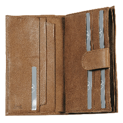 Compagnon femme cuir taupe - de face