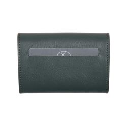 porte monnaie femme cuir gris - dos