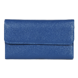 Compagnon bleu dur et poudre en cuir - de face