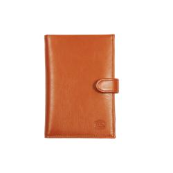 Portefeuille cuir camel avec patte - Frandi