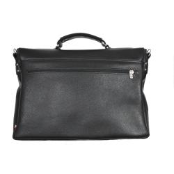 Cartable homme cuir noir- de face