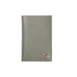 Portefeuille homme gris en cuir 