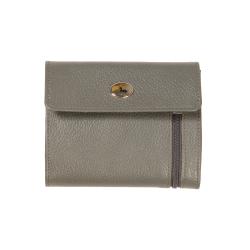 Portefeuille homme gris - portefeuille en cuir gris - Frandi