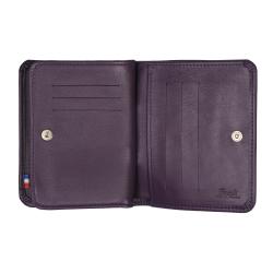 Porte monnaie femme violet - ouvert