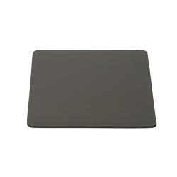 Tapis souris en cuir gris - de face