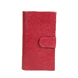 Compagnon cuir rouge haut de gamme - face