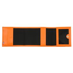 Porte chéquier orange -ouvert