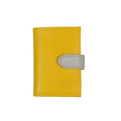 Porte carte jaune et gris - Frandi