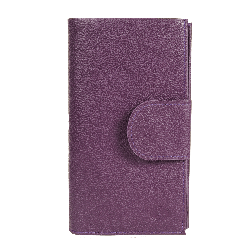 Compagnon cuir violet - de face